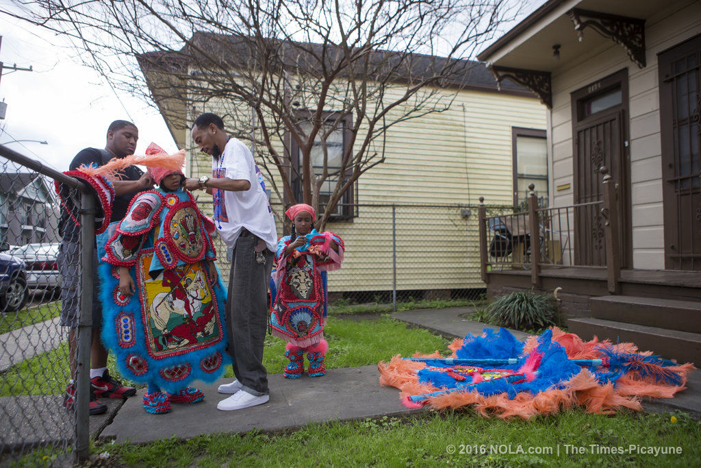 Mardi Gras Indians hit the streets In New Orleans